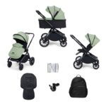 Ickle Bubba Altima 9 Piece Pram Bundle Sage Green - Cocun