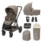 Maxi Cosi Oxford Essential Pram Bundle With Accessories Twillic Truffle - Cocun Maxi Cosi Oxford Essential Pram Bundle With Accessories Twillic Truffle - Cocun