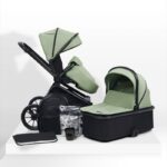 Ickle Bubba Altima 9 Piece Pram Bundle Sage Green - Cocun