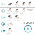 Tutti Bambini Nova Evolutionary Rocker White/Oak – Bouncers - Cocun