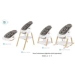 Tutti Bambini Nova Evolutionary Rocker White/Oak – Bouncers - Cocun