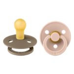 Bibs Pacifier Round Collection 2 Pack Size 1 Dark Oak/Blush – Pacifiers - Cocun Bibs Pacifier Round Collection 2 Pack Size 1 Dark Oak/Blush – Pacifiers - Cocun