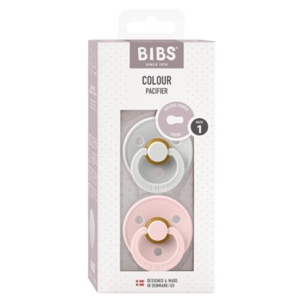 Bibs Pacifier Round Collection 2 Pack Size 1 Haze/Blossom – Pacifiers - Cocun