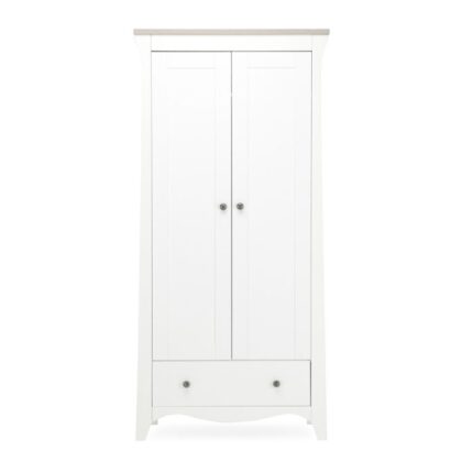 CuddleCo Clara Wardrobe White/Ash – Wardrobes - Cocun