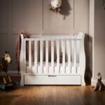 Obaby Stamford Space Saver Sleigh Cot White – Cots & Cot Beds - Cocun