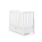 Obaby Stamford Space Saver Sleigh Cot White – Cots & Cot Beds - Cocun