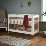 Obaby Maya Mini Cot White And Natural – Cots & Cot Beds - Cocun