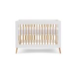 Obaby Maya Mini Cot White And Natural – Cots & Cot Beds - Cocun