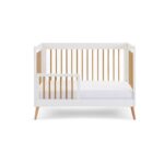 Obaby Maya Mini Cot White And Natural – Cots & Cot Beds - Cocun