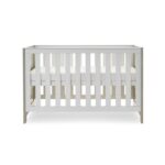 Obaby Nika Cot Bed Grey Wash And White – Cots & Cot Beds - Cocun