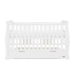 Obaby Stamford Classic Sleigh Cot Bed White – Cots & Cot Beds - Cocun