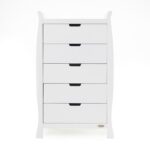 Obaby Stamford Sleigh Tall Chest Of Drawers White – Furniture Accessories - Cocun