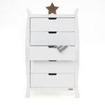 Obaby Stamford Sleigh Tall Chest Of Drawers White – Furniture Accessories - Cocun