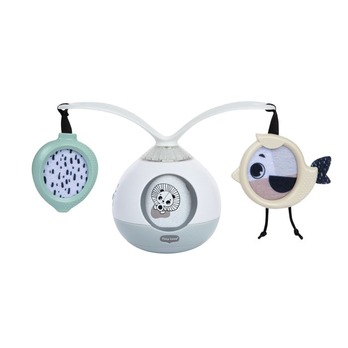Tiny Love Tummy Time Mobile Decor Black & White – Musical Cot Mobiles - Cocun