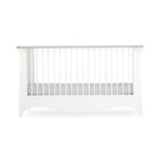 CuddleCo Clara Cot Bed White/Ash – Cots & Cot Beds - Cocun
