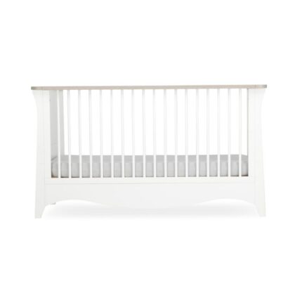 CuddleCo Clara Cot Bed White/Ash – Cots & Cot Beds - Cocun