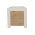 Tutti Bambini Alba Cot Bed White Sand/Distressed Oak – Cots & Cot Beds - Cocun