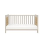 Tutti Bambini Alba Cot Bed White Sand/Distressed Oak – Cots & Cot Beds - Cocun