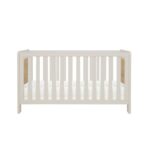 Tutti Bambini Alba Cot Bed White Sand/Distressed Oak – Cots & Cot Beds - Cocun