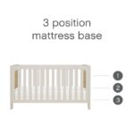 Tutti Bambini Alba Cot Bed White Sand/Distressed Oak – Cots & Cot Beds - Cocun