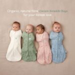 ergoPouch 0.2 TOG 0-3 Months Organic Summer Cocoon Swaddle Sleeping Bag Dragonfly – Sleeping Bags - Cocun