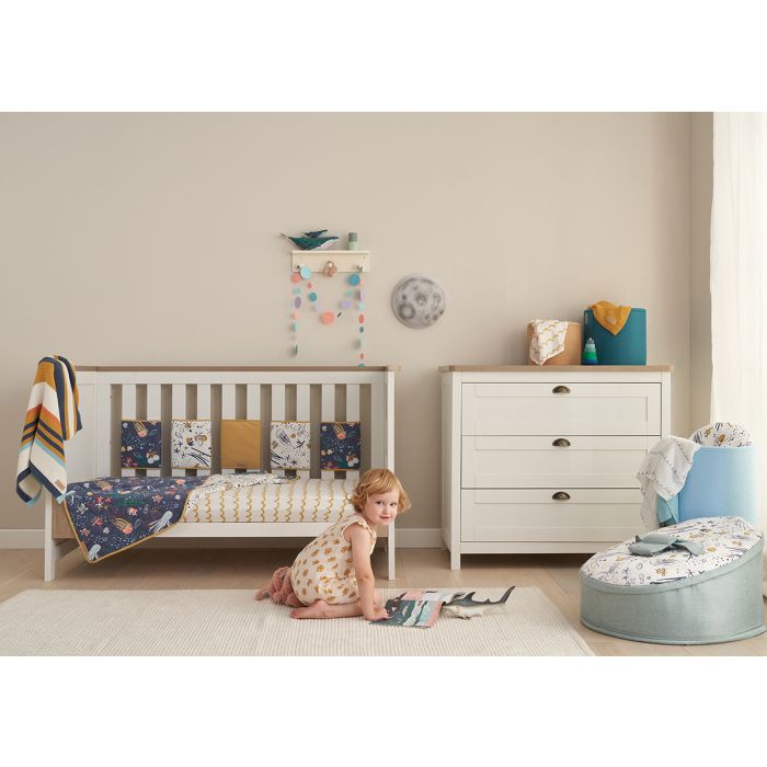 Tutti Bambini Cot Bed 2 Pack Fitted Sheets 140x70cm Our Planet – Cot and Bed Sheets - Cocun