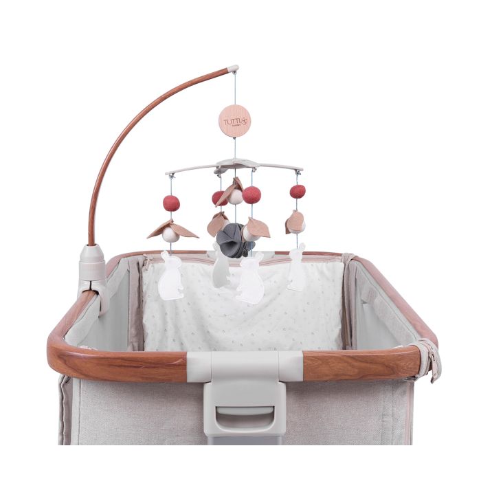 Tutti Bambini 2 In 1 Crib/Cot Nursery Mobile Scandinavian Walnut/Cocoon – Cot Mobiles - Cocun
