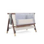 Tutti Bambini Cozee Luxe Bedside Crib Walnut/Cream – Cribs - Cocun