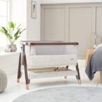 Tutti Bambini Cozee Luxe Bedside Crib Walnut/Cream – Cribs - Cocun