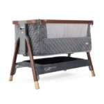 Tutti Bambini Cozee Luxe Bedside Crib Walnut/Slate – Cribs - Cocun