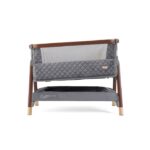 Tutti Bambini Cozee Luxe Bedside Crib Walnut/Slate – Cribs - Cocun