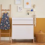 Tutti Bambini Fuori Chest Changer White/Light Oak – Nursery Drawers - Cocun