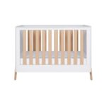 Tutti Bambini Fuori Mini Cot Bed White/Light Oak – Cots & Cot Beds - Cocun
