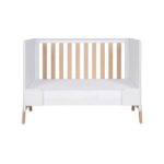 Tutti Bambini Fuori Mini Cot Bed White/Light Oak – Cots & Cot Beds - Cocun
