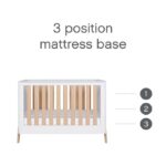 Tutti Bambini Fuori Mini Cot Bed White/Light Oak – Cots & Cot Beds - Cocun