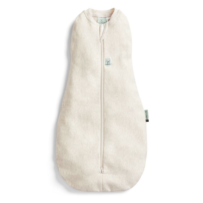 ergoPouch 1.0 TOG 3-6 Months Organic All Year Cocoon Swaddle Sleeping Bag Oatmeal – Sleeping Bags - Cocun