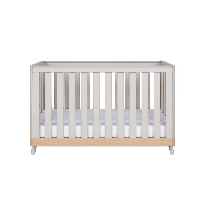 Tutti Bambini Hygge Mini Cot Bed 2 Piece Room Set Light Oak/White Sand – Furniture Sets - Cocun