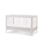 Obaby Maya Cot Bed White And Acrylic – Cots & Cot Beds - Cocun