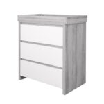 Tutti Bambini Modena Changing Unit Grey Ash/White – Nursery Drawers - Cocun