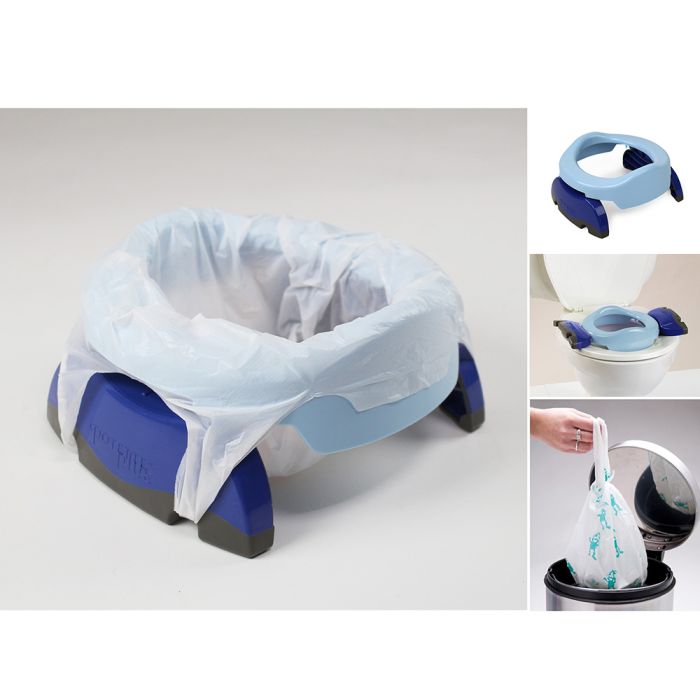 Potette Plus Potty & 3 Liners Blue & Navy – Potties - Cocun