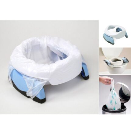 Potette Plus Potty & 3 Liners White & Blue – Potties - Cocun