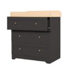 Tutti Bambini Rio Chest Changer Slate/Oak – Nursery Drawers - Cocun Tutti Bambini Rio Chest Changer Slate/Oak – Nursery Drawers - Cocun