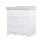 Tutti Bambini Rio Chest Changer White/Dove Grey – Nursery Drawers - Cocun Tutti Bambini Rio Chest Changer White/Dove Grey – Nursery Drawers - Cocun