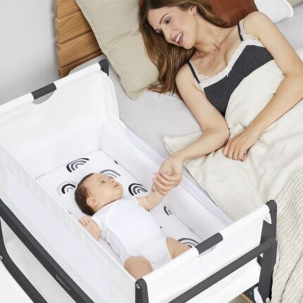 SnuzPod4 Bedside Crib Starter Bundle Slate – Cribs - Cocun