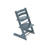 Stokke Tripp Trapp Chair Fjord Blue Plus Free Baby Set2 – Wooden High Chairs - Cocun